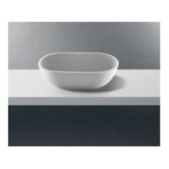 SOLID SURFACE - CORIAN Lavabo da appoggio cm 65 finitura bianco