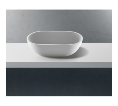 SOLID SURFACE - CORIAN Lavabo da appoggio cm 65 finitura bianco