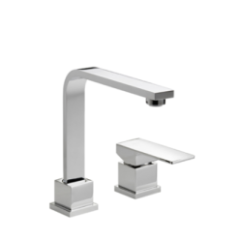 H-UNO Monocomando lavabo due fori senza scarico finitura cromo