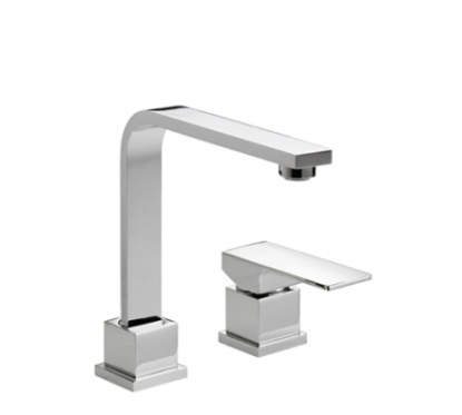 H-UNO Monocomando lavabo due fori senza scarico finitura cromo