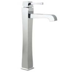 EOS Monocomando lavabo alto con piletta click-clack finitura cromo