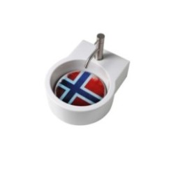 TURN lavabo d'appoggio finitura bianco lucido + piastra Norvegia