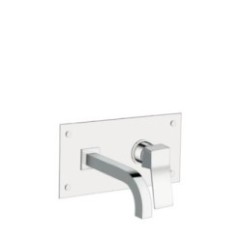 RUBINO monocomando lavabo da incasso con scarico click clack finitura cromo
