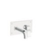 RUBINO monocomando lavabo da incasso con scarico click clack finitura cromo