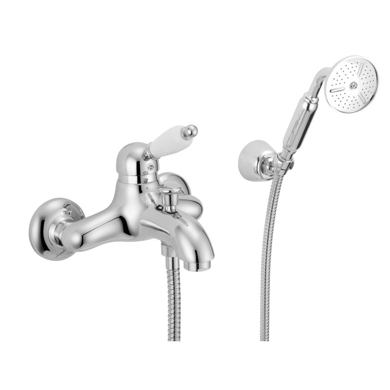 NEW OLD Monocomando vasca esterno con kit doccia finitura oro rosa