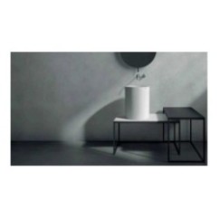 CORE 46 Lavabo da appoggio cm Ø37 finitura bianco