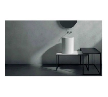 CORE 46 Lavabo da appoggio cm Ø37 finitura bianco