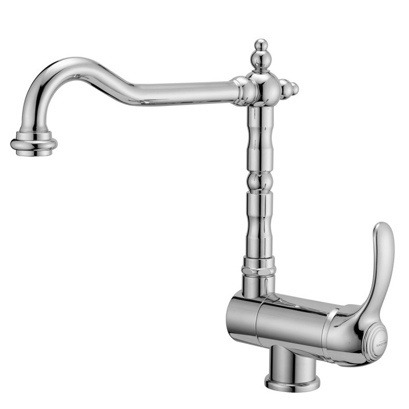 ROYAL Monocomando lavello sottofinestra finitura dorato