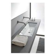TEOREMA 2.0 Lavabo sottopiano 100 x 36 Cm
