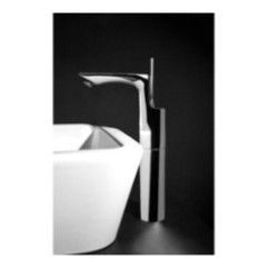 CHET Monocomando lavabo alto finitura cromo