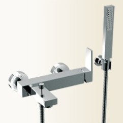 H2Q miscelatore monocomando vasca esterno finitura cromo