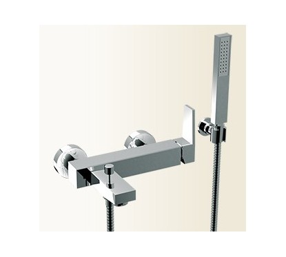 H2Q miscelatore monocomando vasca esterno finitura cromo