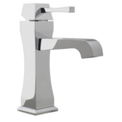 EOS Monocomando lavabo con scarico automatico finitura cromo spazzolato