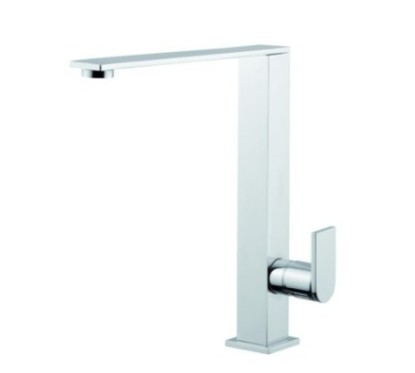 HI-TECH Miscelatore da cucina con canna girevole extra piatta 5 mm