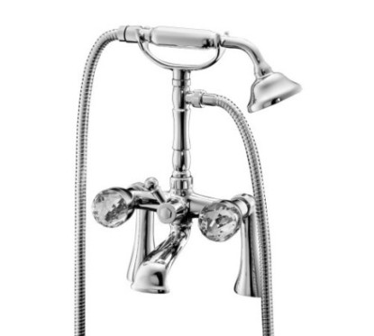 MY BIJOUX Gruppo vasca esterno con colonnette finitura cromo