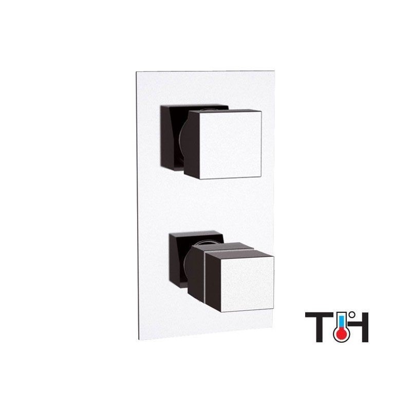 SKYLINE THERMO miscelatore termostatico doccia incasso con deviatore a 4 uscite finitura cromo