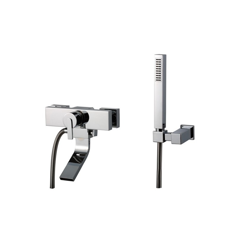 FILO miscelatore vasca esterno con kit finitura cromo