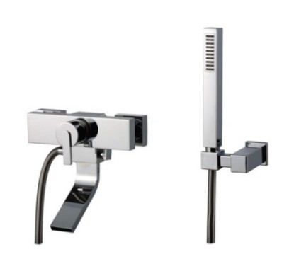 FILO miscelatore vasca esterno con kit finitura cromo