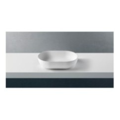 SOLID SURFACE - CORIAN Lavabo da appoggio cm 60 finitura bianco