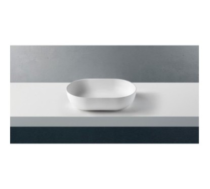 SOLID SURFACE - CORIAN Lavabo da appoggio cm 60 finitura bianco