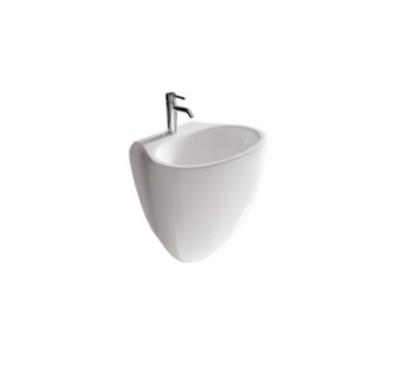 ERGO lavabo cm 55x45xh60, senza foro troppopieno