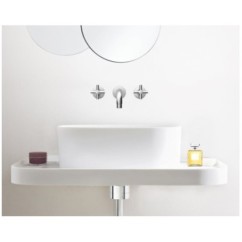 YUPPY Batteria per lavabo ad incasso finitura cromo