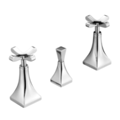 CHIC7CENTO Batteria bidet scarico 1”1/4 finitura cromo