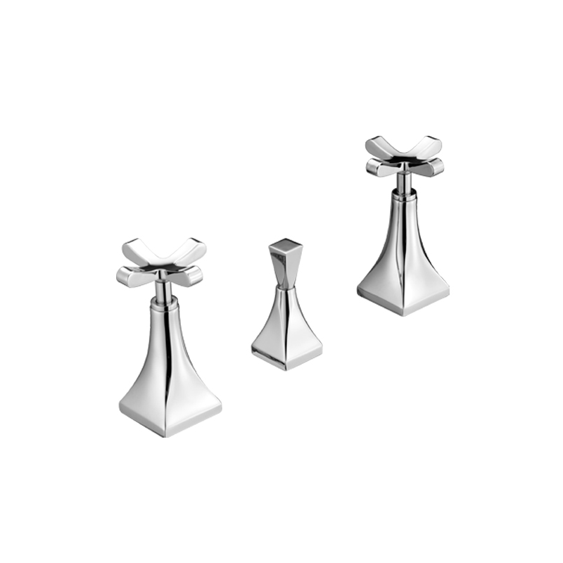 CHIC7CENTO Batteria bidet scarico 1”1/4 finitura cromo