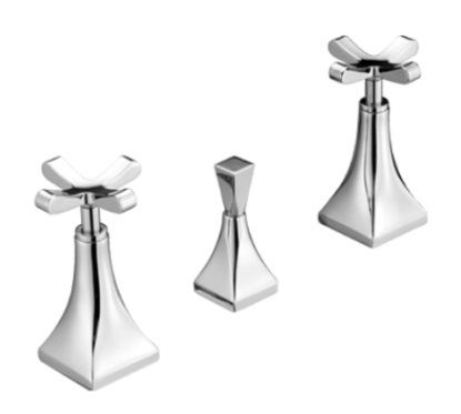 CHIC7CENTO Batteria bidet scarico 1”1/4 finitura cromo