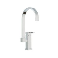 PRETTY Monocomando lavello canna ponte girevole finitura dark copper