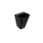 MEG11 lavabo sospeso cm 45x40 monoforo finitura nero