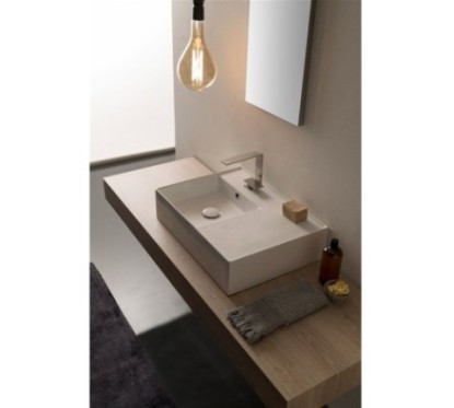 TEOREMA 2.0 60 SHELF DX lavabo da appoggio o sospeso