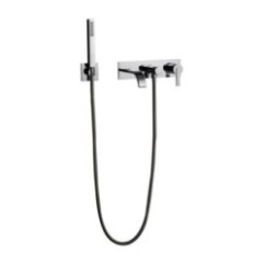 FILO set vasca incasso con deviatore a pulsante flex e doccetta finitura cromo