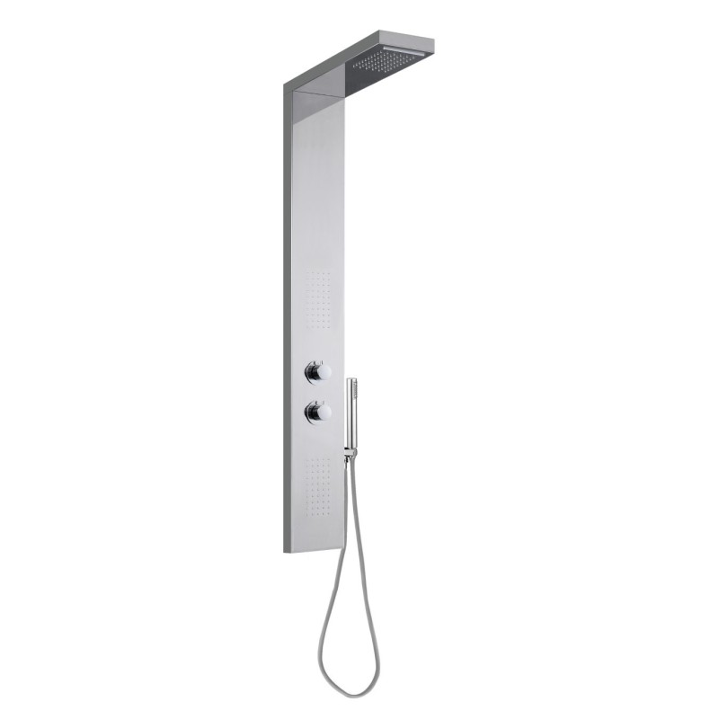 EOS Set colonna mezzo totem 1400x200x40 mm in acciaio Aisi 304