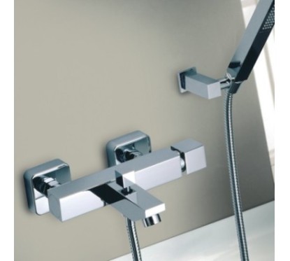 RUBIK miscelatore monocomando vasca finitura nickel spazzolato