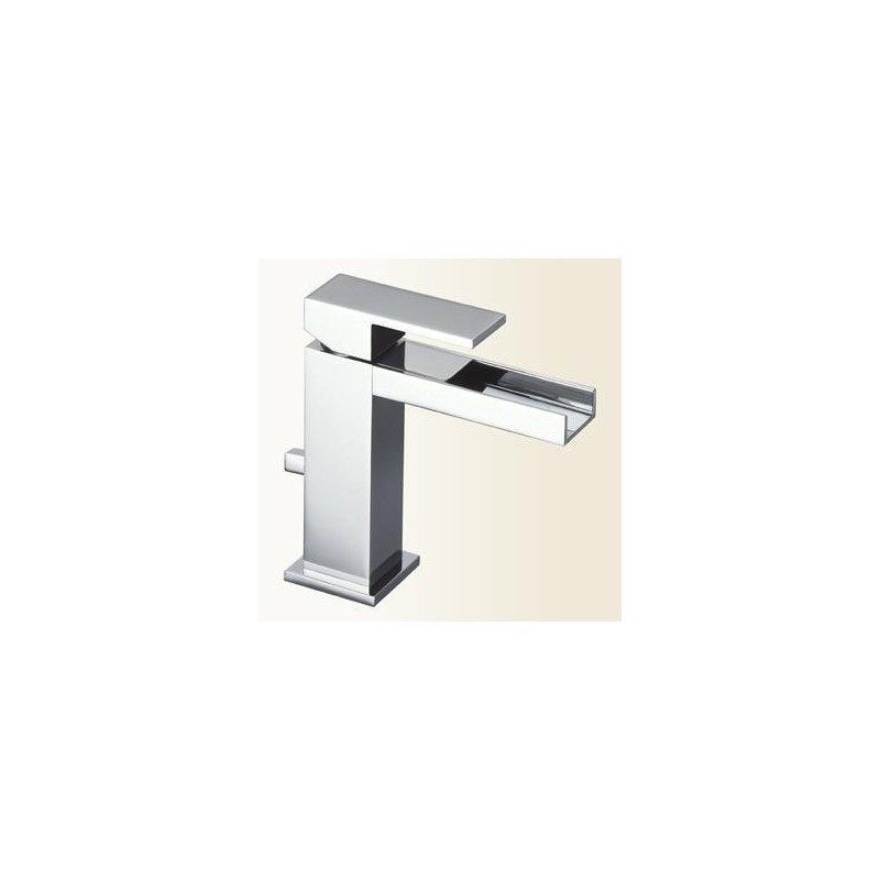 OPEN SPACE miscelatore monocomando lavabo con scarico automatico finitura nickel spazzolato