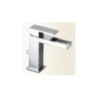 OPEN SPACE miscelatore monocomando lavabo con scarico automatico finitura nickel spazzolato