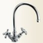 CLASSICI CUCINA Monoforo per lavello finitura cromo