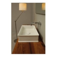 CHARME lavabo d'appoggio finitura bianco lucido