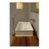 CHARME lavabo d'appoggio finitura bianco lucido