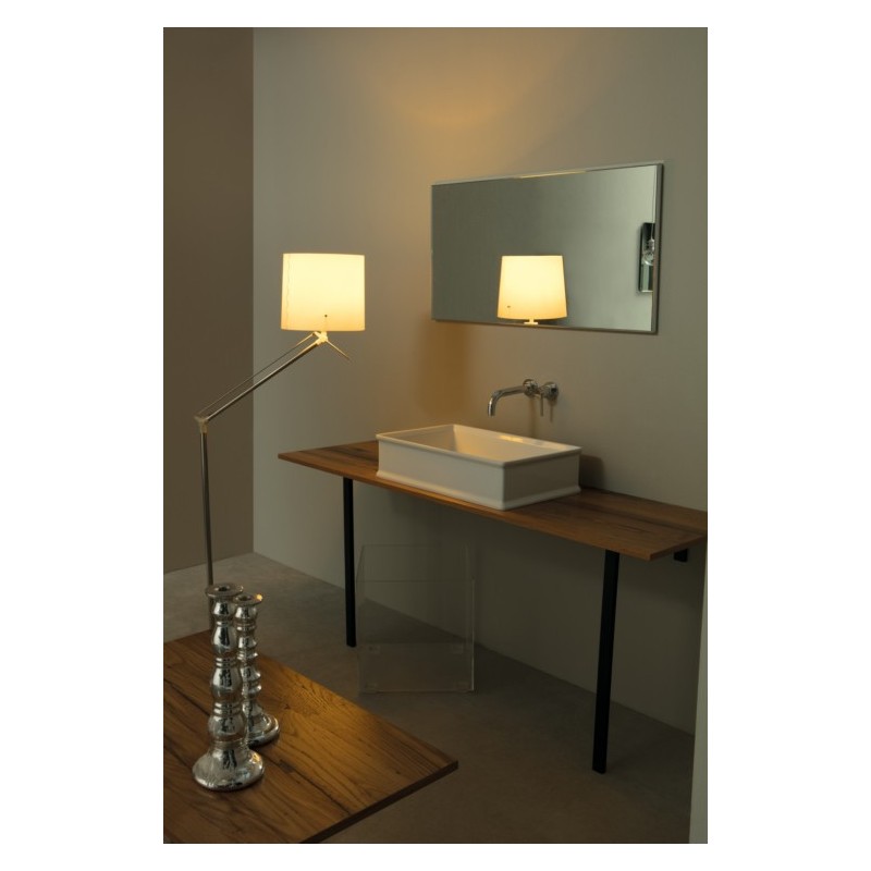 CHARME lavabo d'appoggio finitura bianco lucido