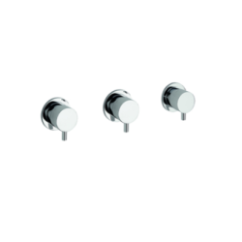 TONDì Gruppo incasso doccia tre uscite finitura cromo