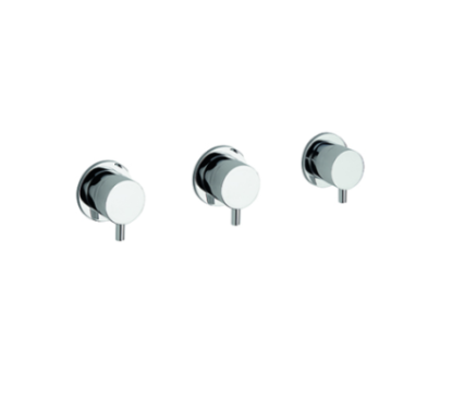 TONDì Gruppo incasso doccia tre uscite finitura cromo