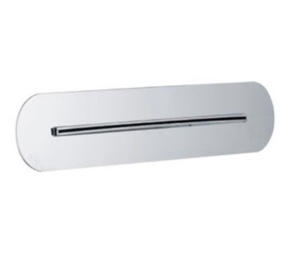 WELLNESS soffione incasso a parete 270x50 finitura cromo