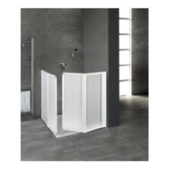 BOX COMFORT Box doccia angolare per disabili 90x90xh.100 cm. (misura 88/90-88/90 h.100)