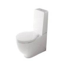 ERGO vaso monoblocco cm 62x37xh42 + cassetta e coprivaso finitura bianco