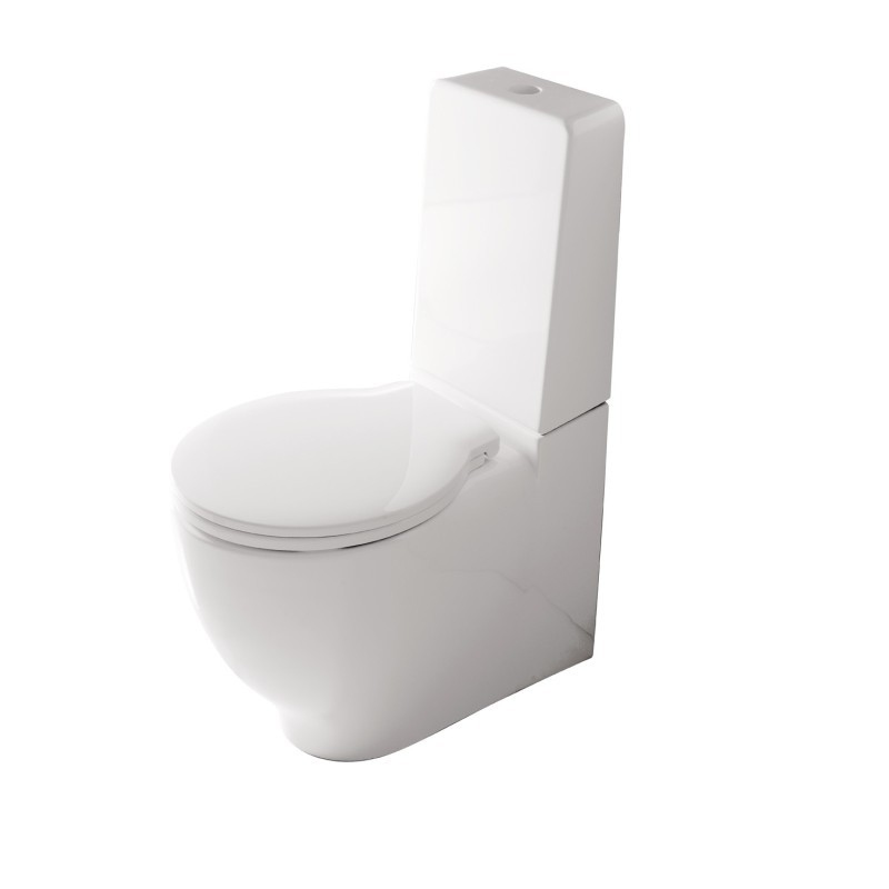 ERGO vaso monoblocco cm 62x37xh42 + cassetta e coprivaso finitura bianco