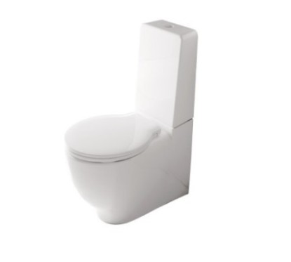ERGO vaso monoblocco cm 62x37xh42 + cassetta e coprivaso finitura bianco