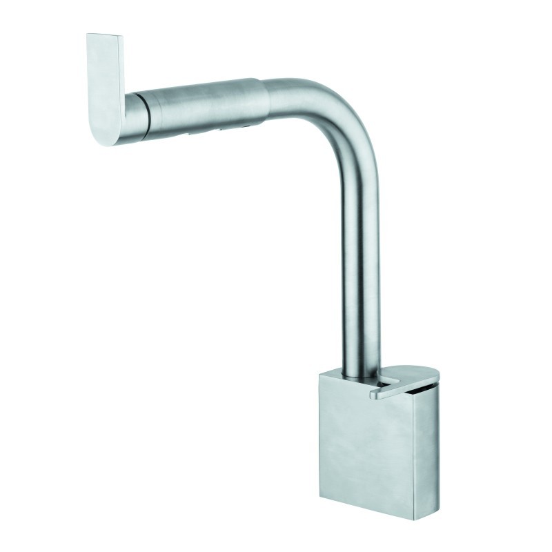 IDEALAQUA Miscelatore da cucina per trattamento acque - acque separate acciaio satinato