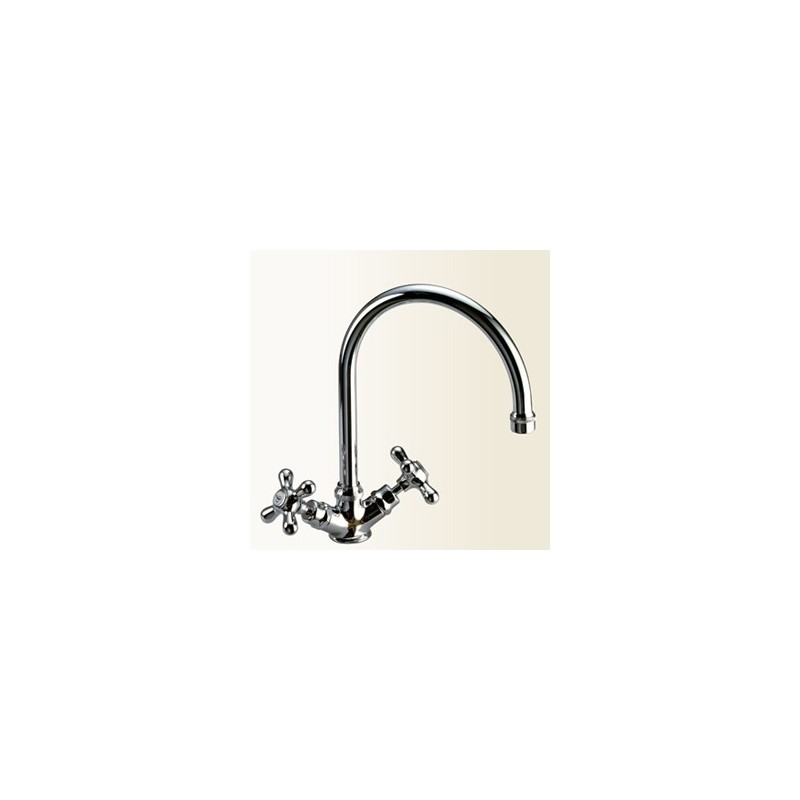 CLASSICI CUCINA Monoforo per lavello finitura cromo